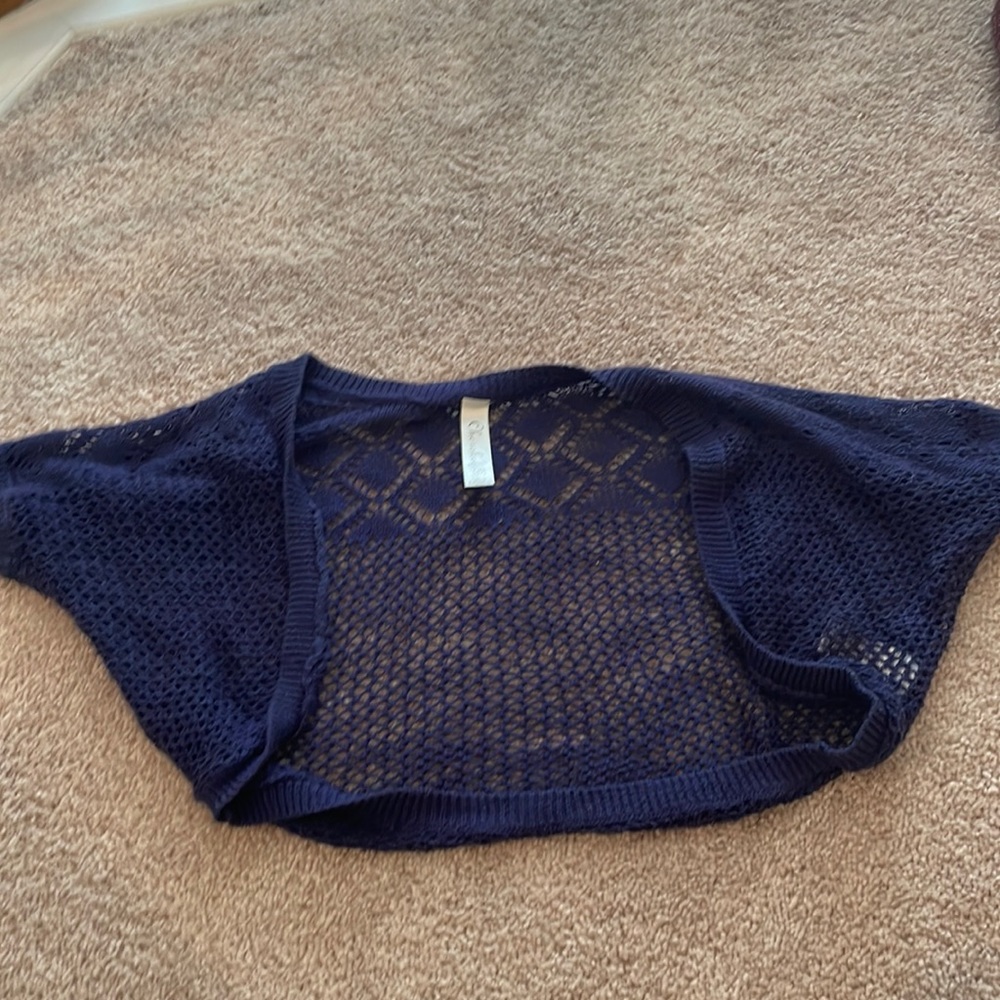 Cherokee Kids Navy Blue Shawl